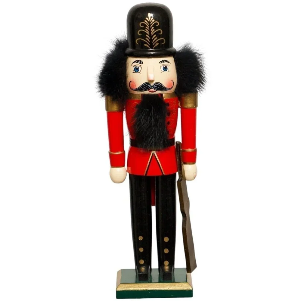 Holiday Nutcracker Figurine Wooden Christmas Decor 9.5
